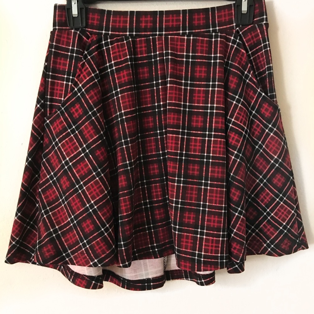 Plaid Cotton On Skirt